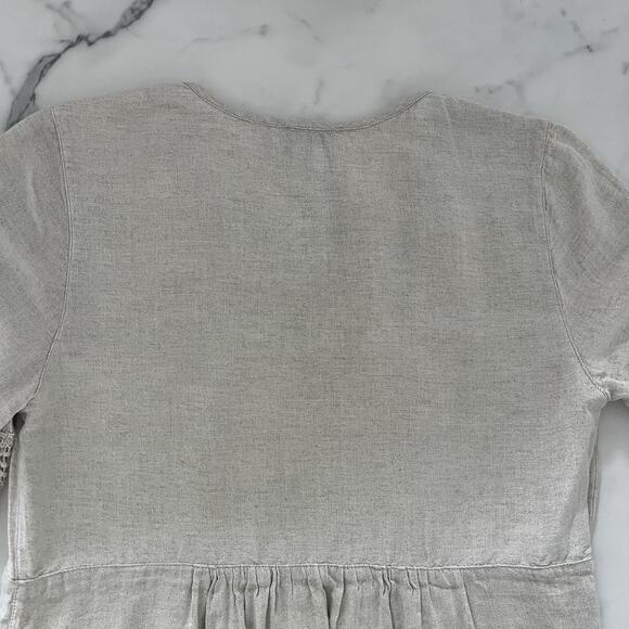 Tommy Bahama St. Lucia Split Neck Dress Cover Up - Tan Beige Size XS Boho Summer - Picture 9 of 9